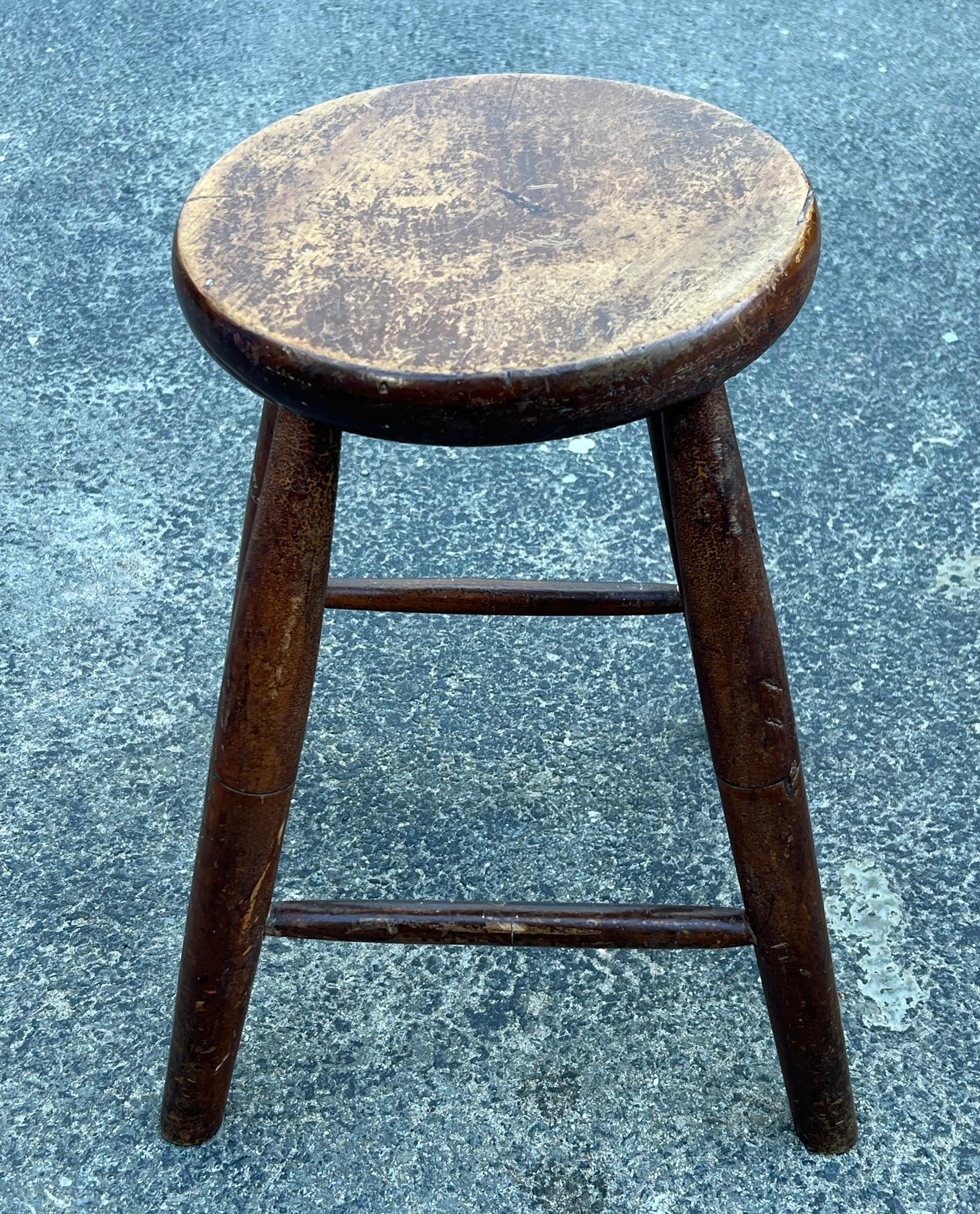 Wood 19th Century Joint Stool For Sale
