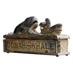 Antique 19th Century Jonah and the Whale Mechanical Bank