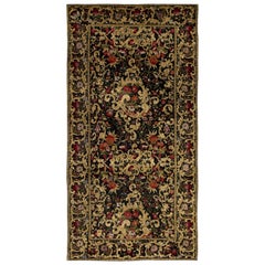 Tapis artisanal Karabagh du 19ème siècle à motifs floraux