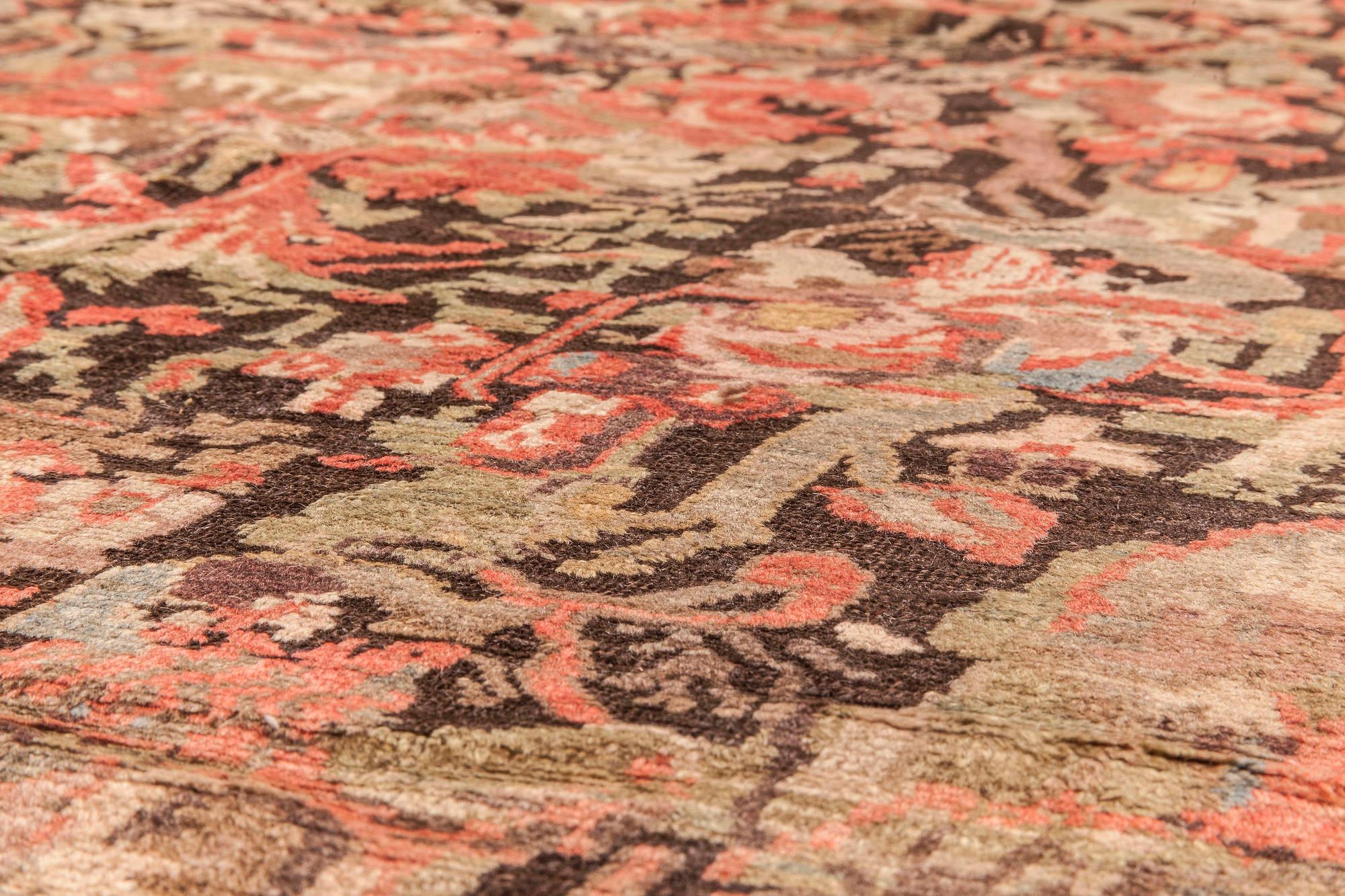 Caucasian 19th Century Karabagh Handmade Wool Carpet For Sale
