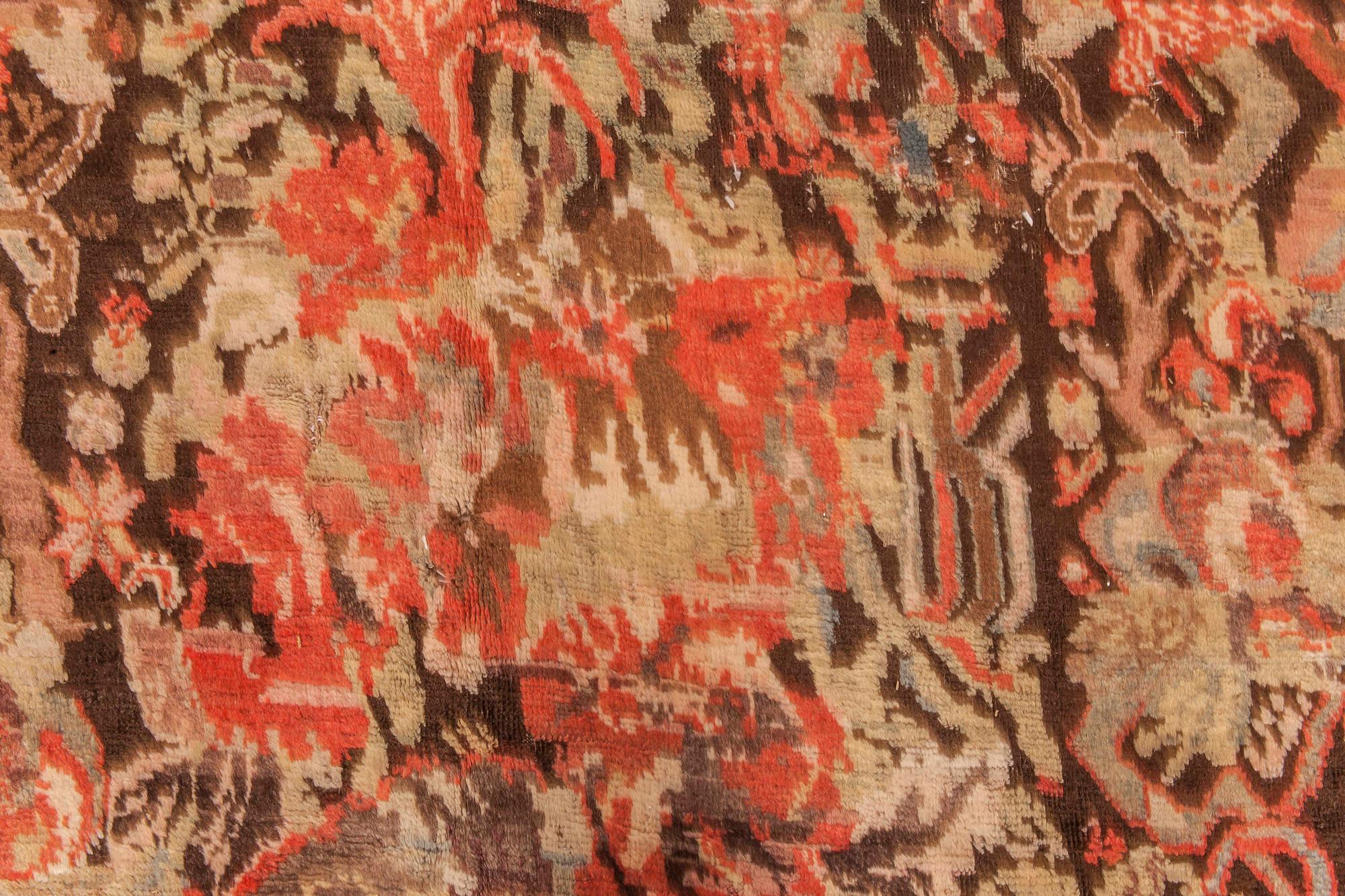 Handgefertigter Karabagh-Wollteppich aus dem 19. Jahrhundert (Handgeknüpft) im Angebot