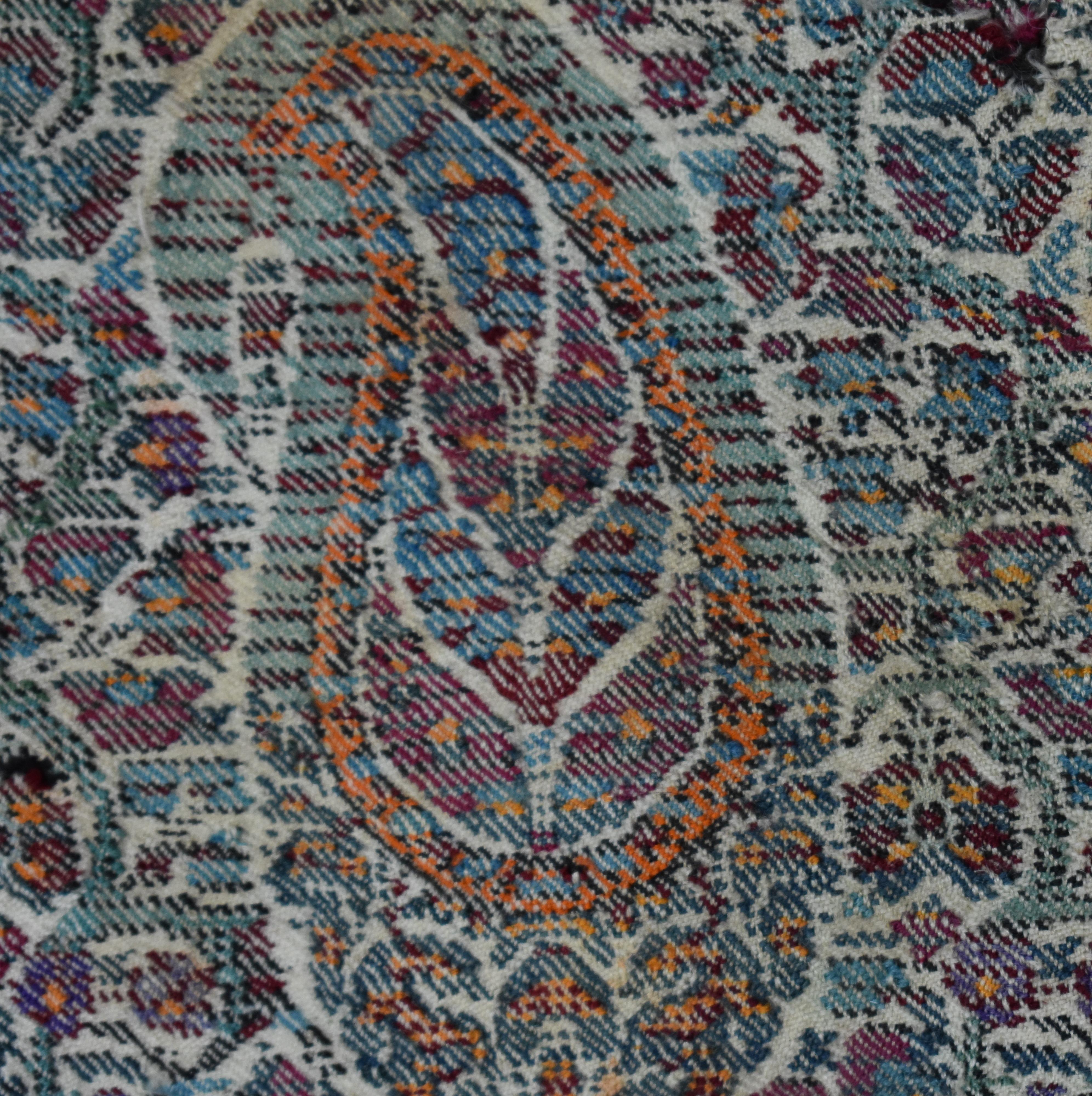 Wool 19th Century Kashmir Hanging For Sale