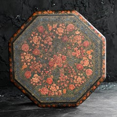 19th Century Kashmiri Hand Painted Tabletop Display Stand