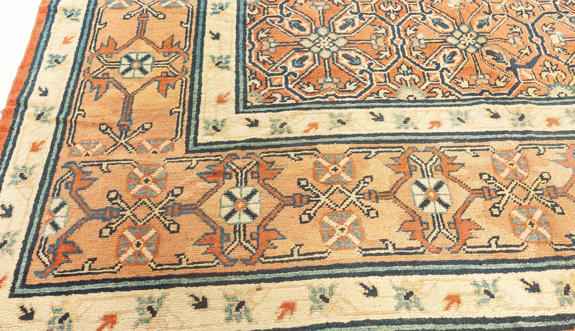 Khotan Samarkand-Wollteppich aus dem 19. Jahrhundert (Handgeknüpft) im Angebot