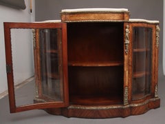 19th Century Kingwood and marble top credenza