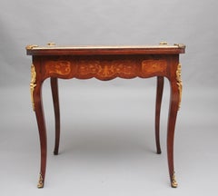 19th Century Kingwood Card Table