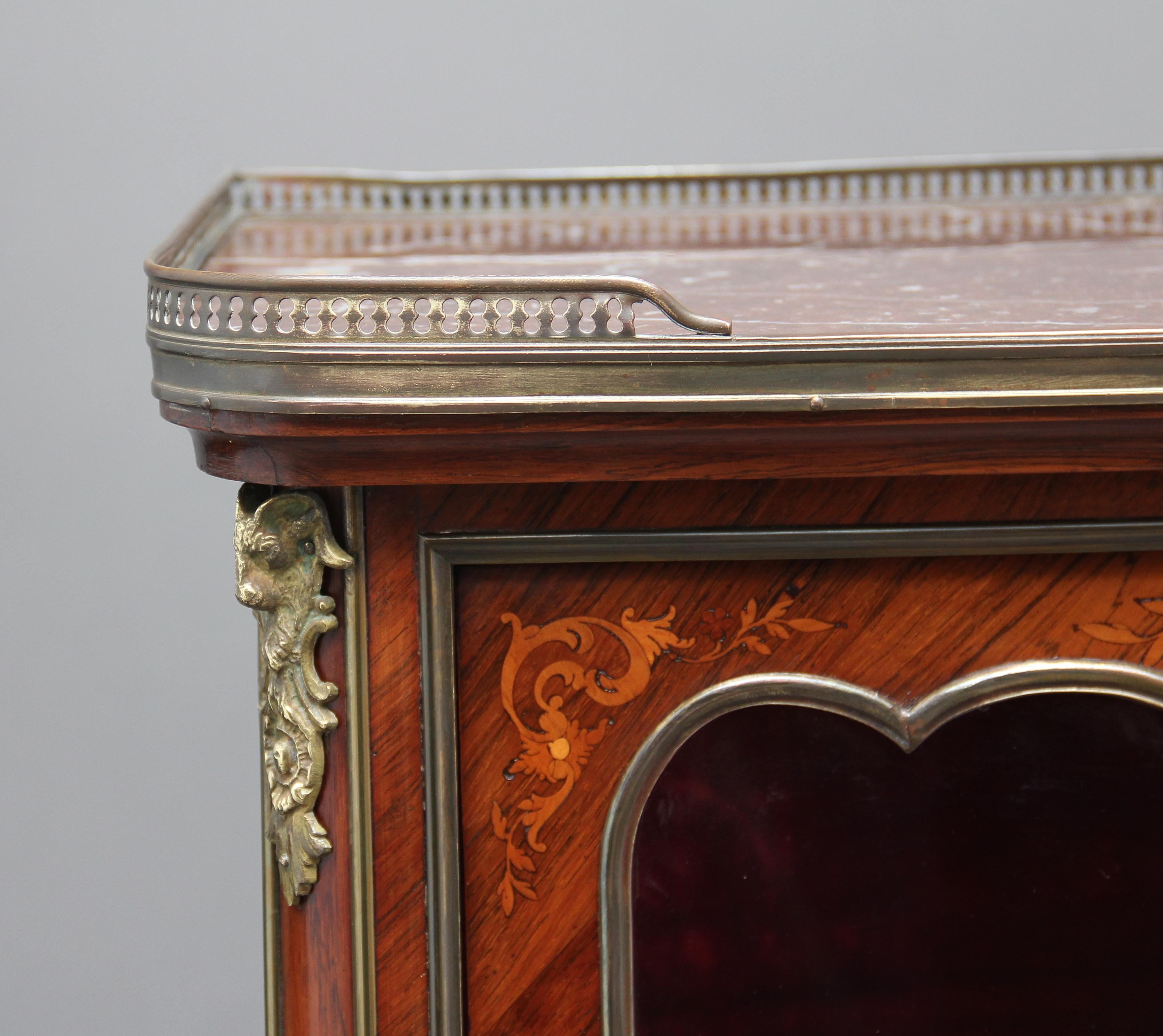 19th Century Kingwood Display Cabinet 4
