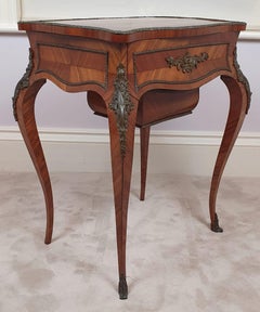 19th Century Kingwood Side or Work Table with Ormolu Mounts