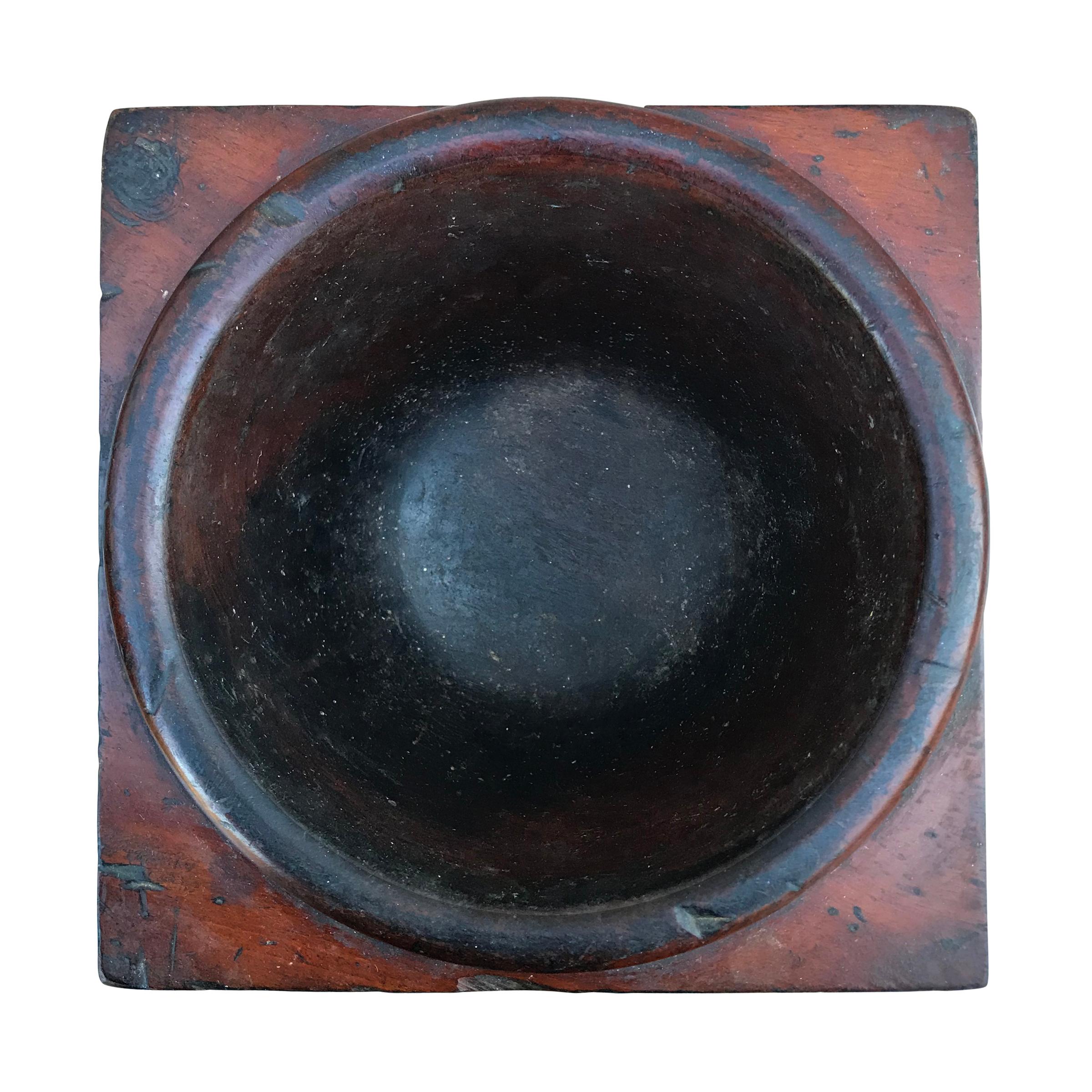 Wood 19th Century Kitchen Mortar and Pestle For Sale