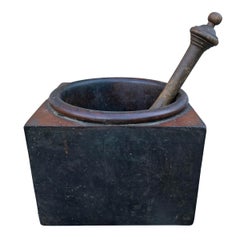 19th Century Kitchen Mortar and Pestle