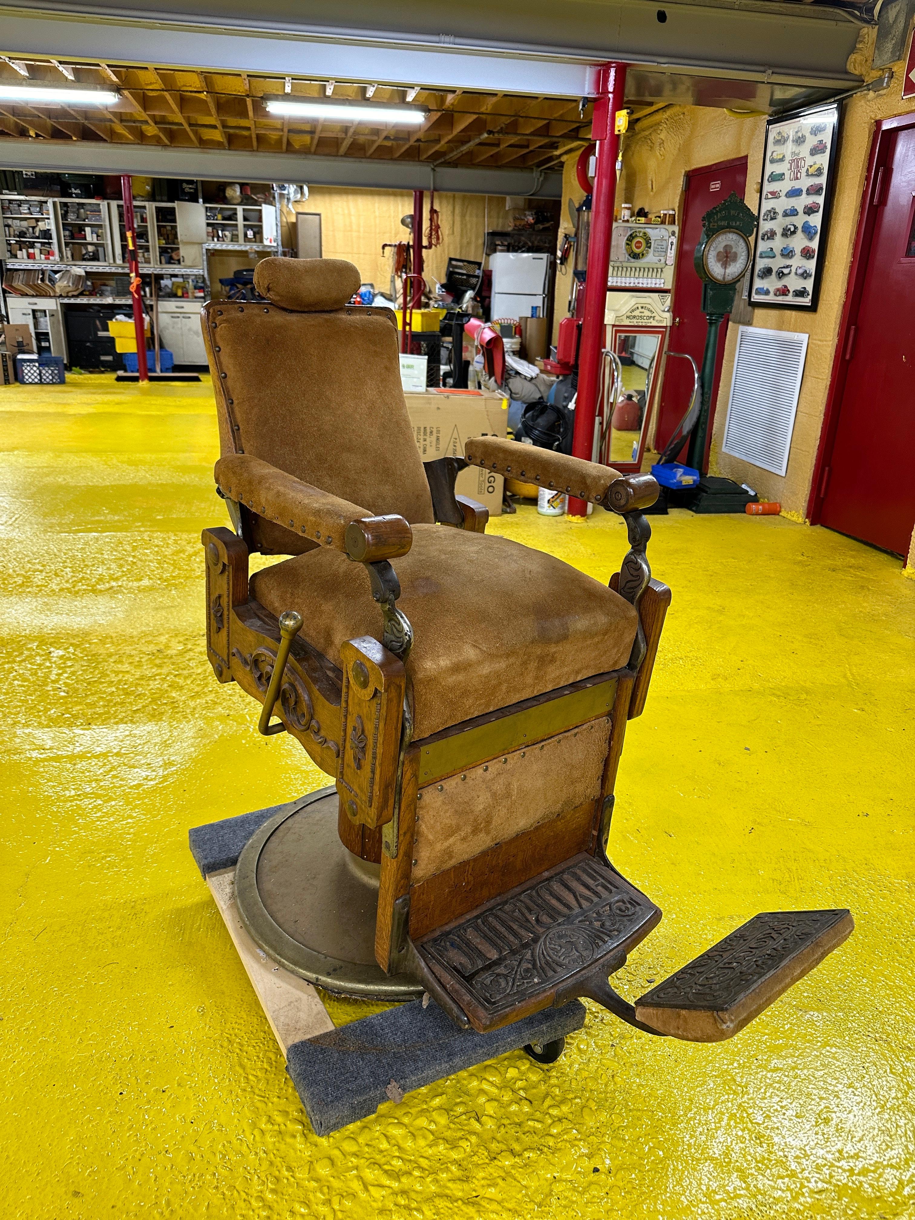 19th Century Kochs for Lewis-Stenger Barber Supply Co. Barber Chair For Sale 2
