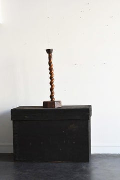19th Century Korean Antique Wooden Candlestick / Exhibition Stand / Wabi-Sabi