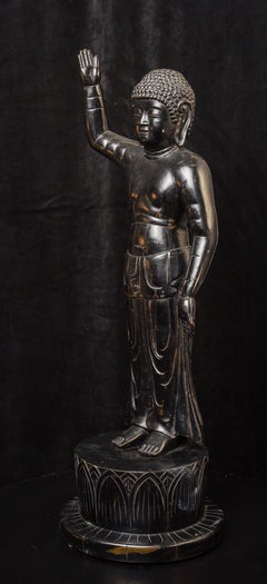 19th-century Korean bronze standing Baby Buddha- Extremely Large 9731