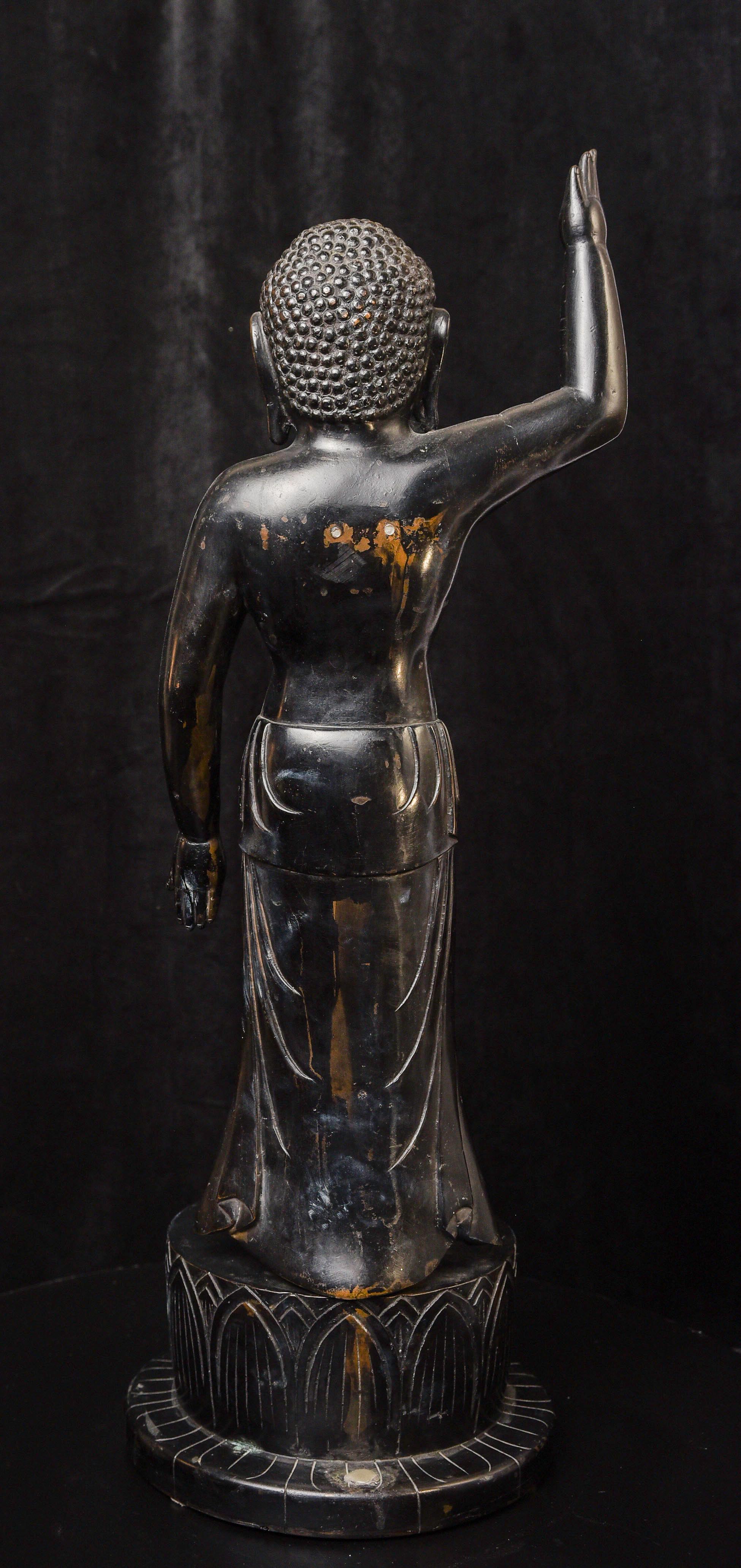 Japonais Bébé Bouddha en bronze coréen du 19e siècle - Extrêmement grand 9731 en vente