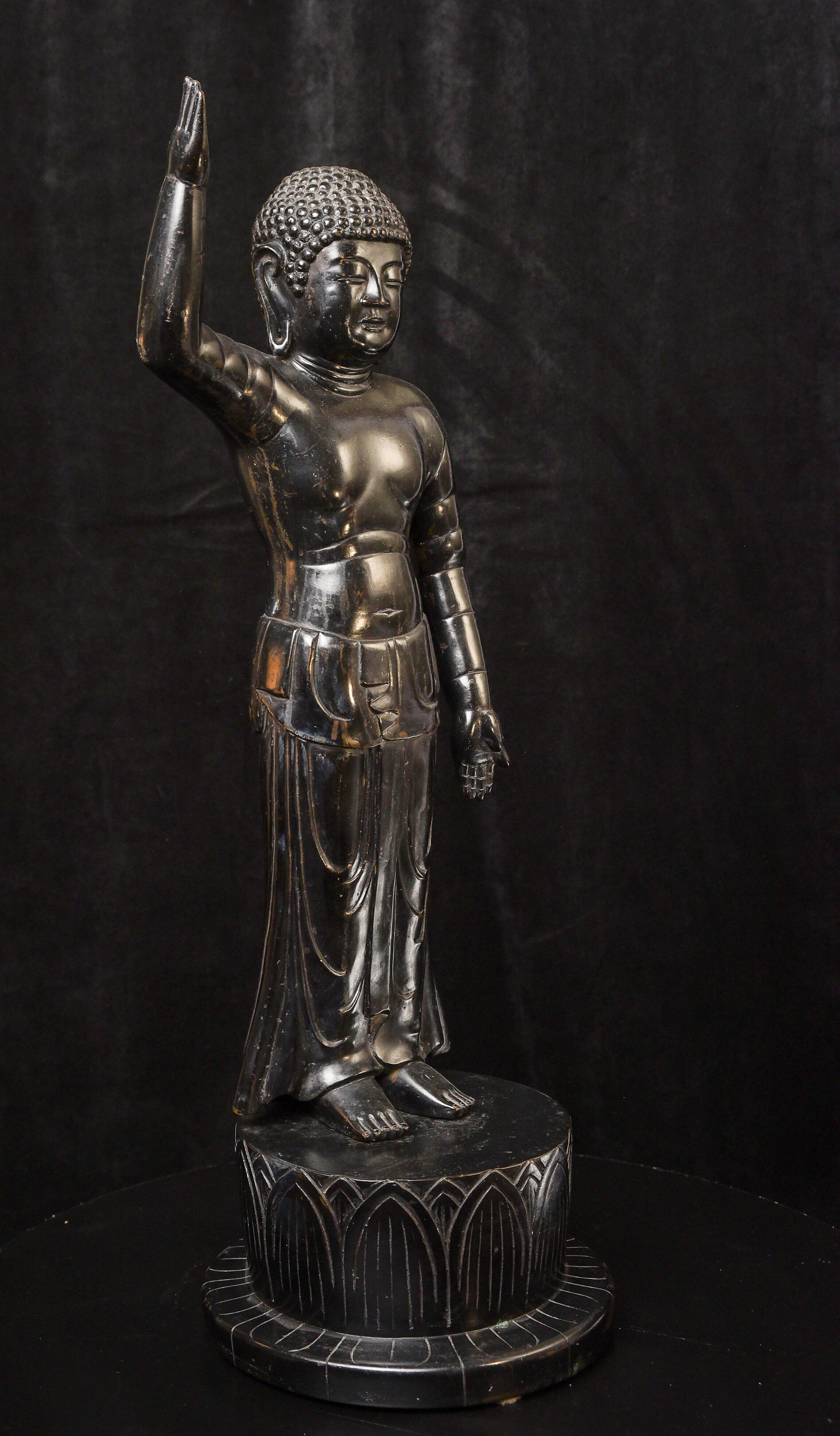 Moulage Bébé Bouddha en bronze coréen du 19e siècle - Extrêmement grand 9731 en vente