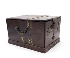 19th Century Korean Traveling Vanity Box With Mirror