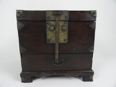 19th Century Korean Wood Wedding Box