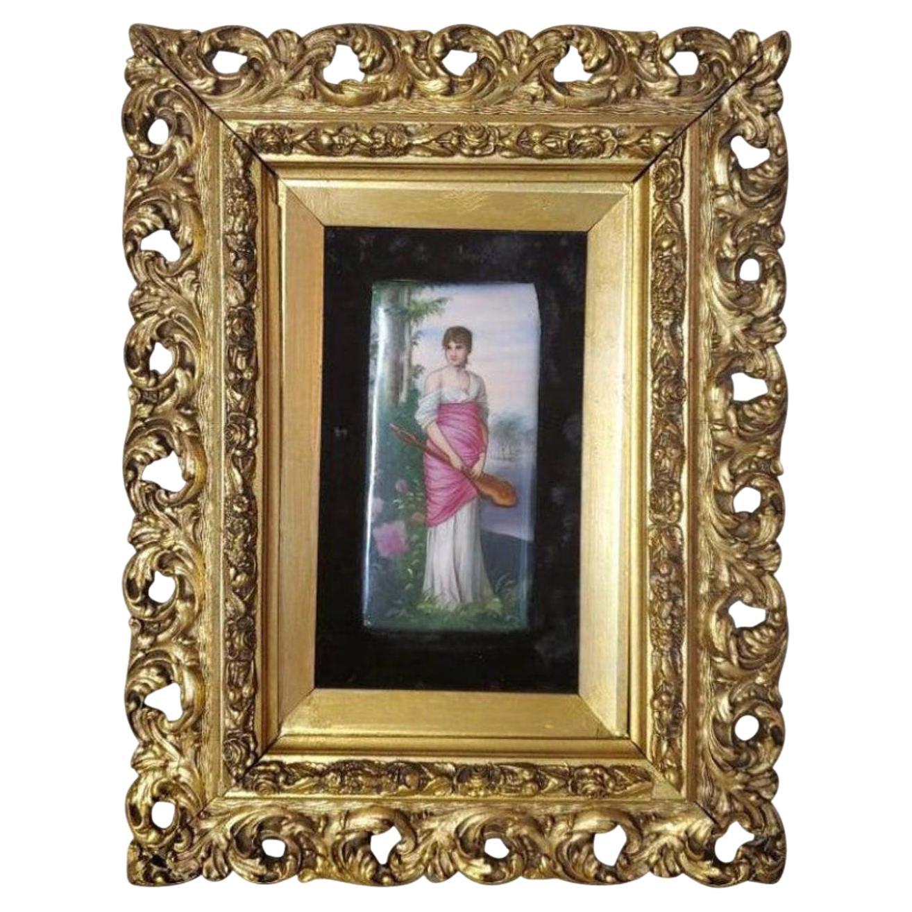 19th Century KPM Porcelain Plaque of the Queen of Prussia For Sale at  1stDibs