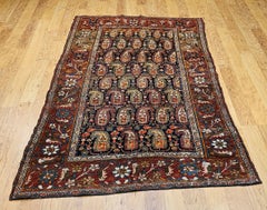 19th Century Kurdish Area Rug in All Over Paisley Pattern