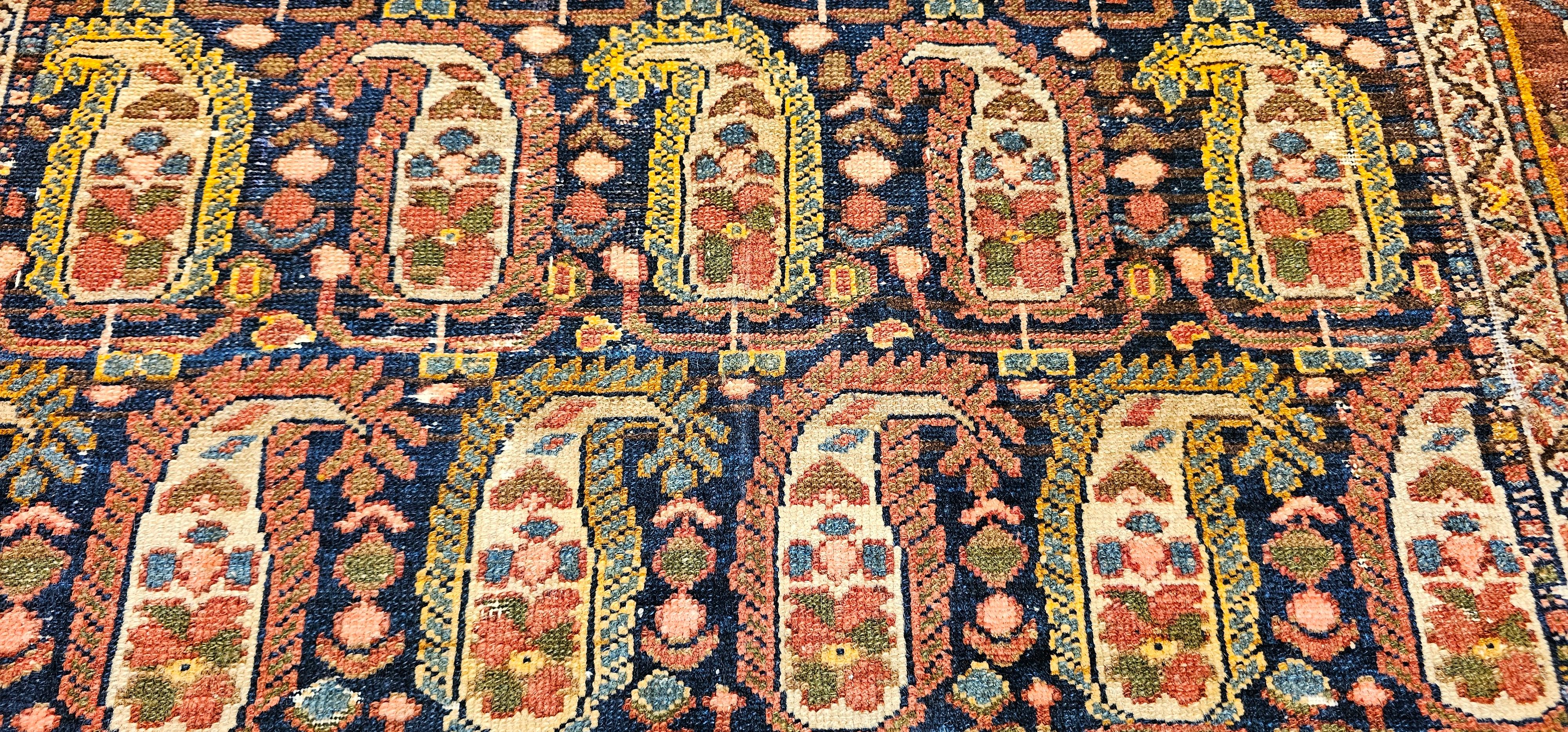 19th Century Kurdish Area Rug in All Over Paisley Pattern For Sale 2