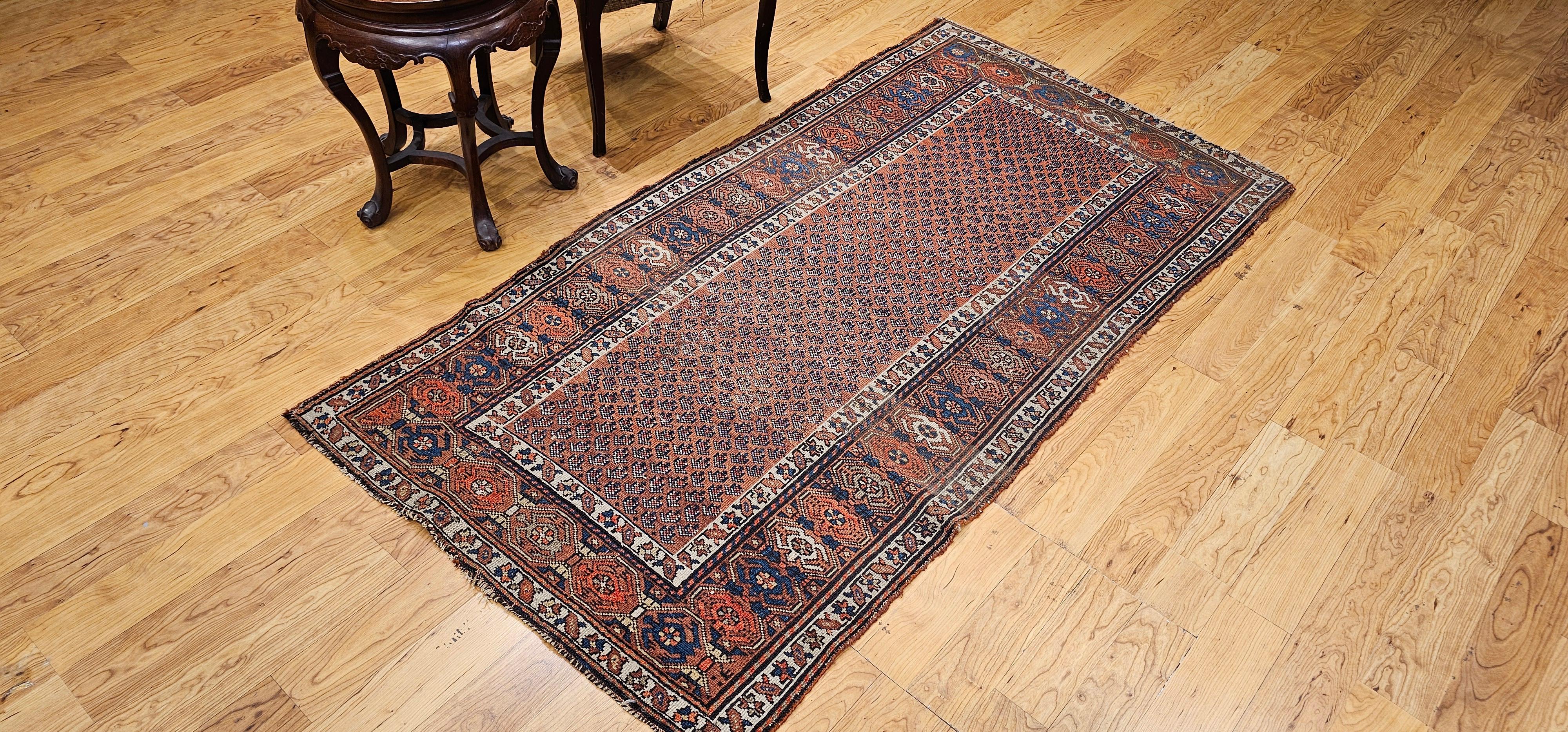 Tapis kurde du 19e siècle à motif de marguerite en vente 13