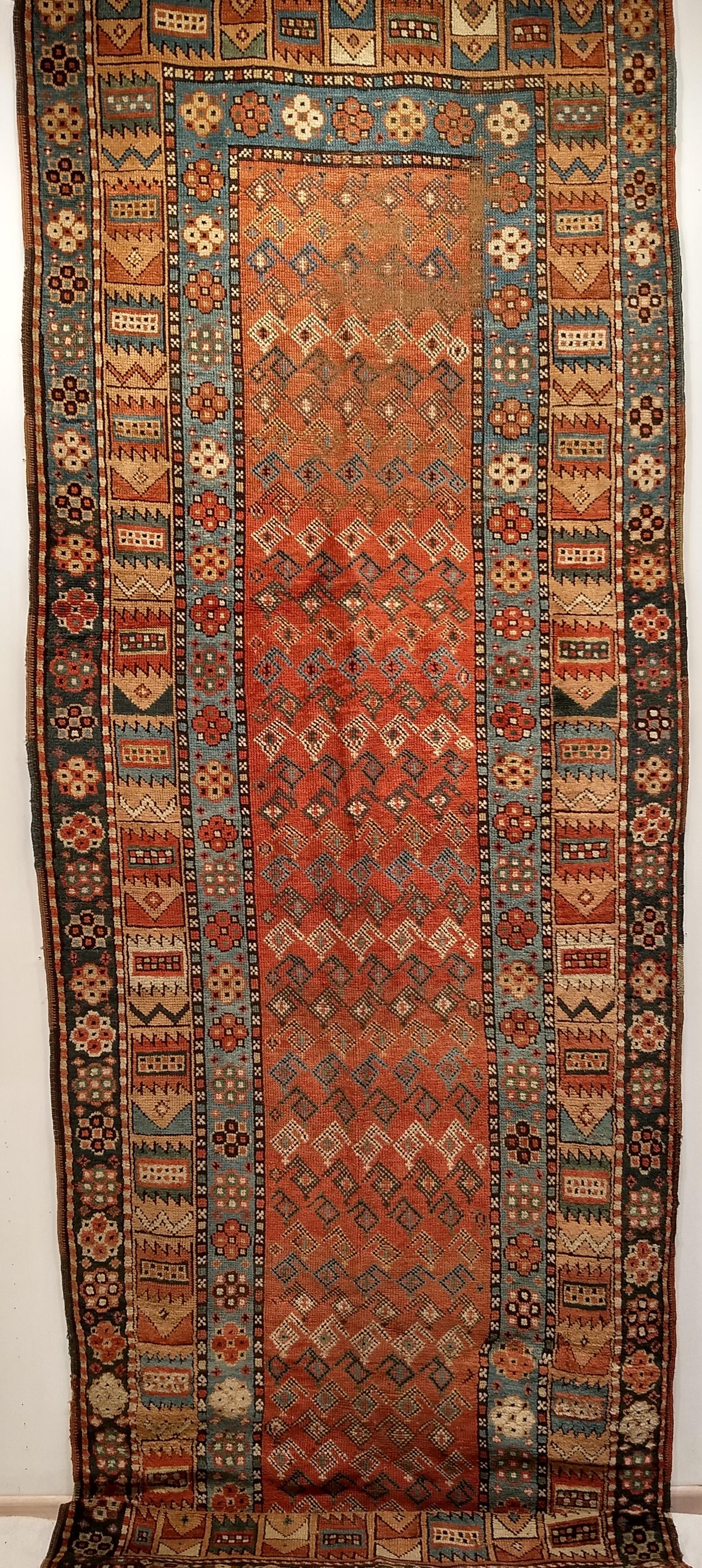 Tintura vegetale Corridore curdo del XIX secolo in vendita