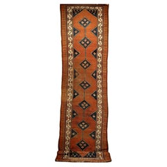 Antique 19th Century Kurdish Runner