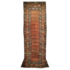 Antique 19th Century Kurdish Runner