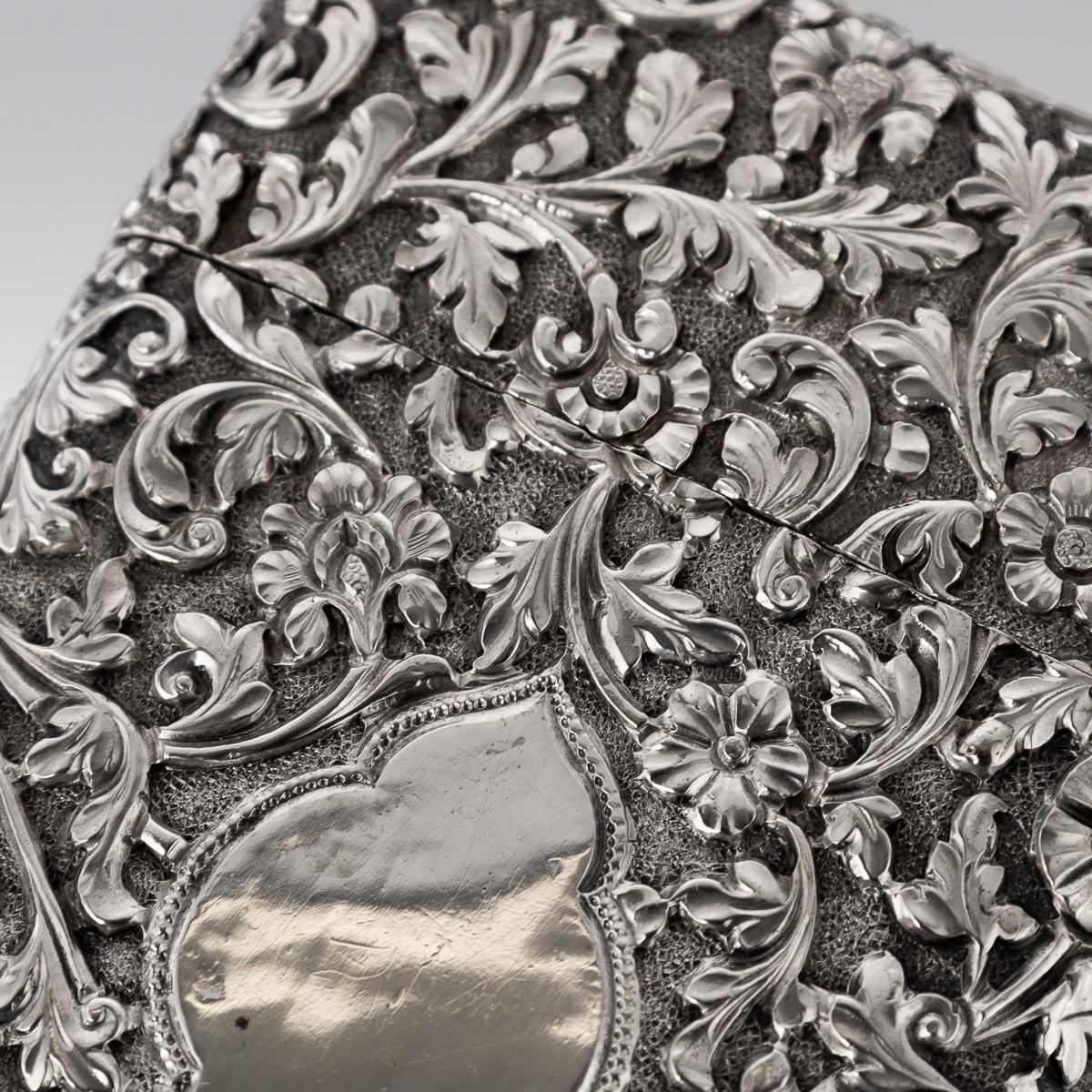 19th Century Kutch Solid Silver Cigar Case, c.1890 3