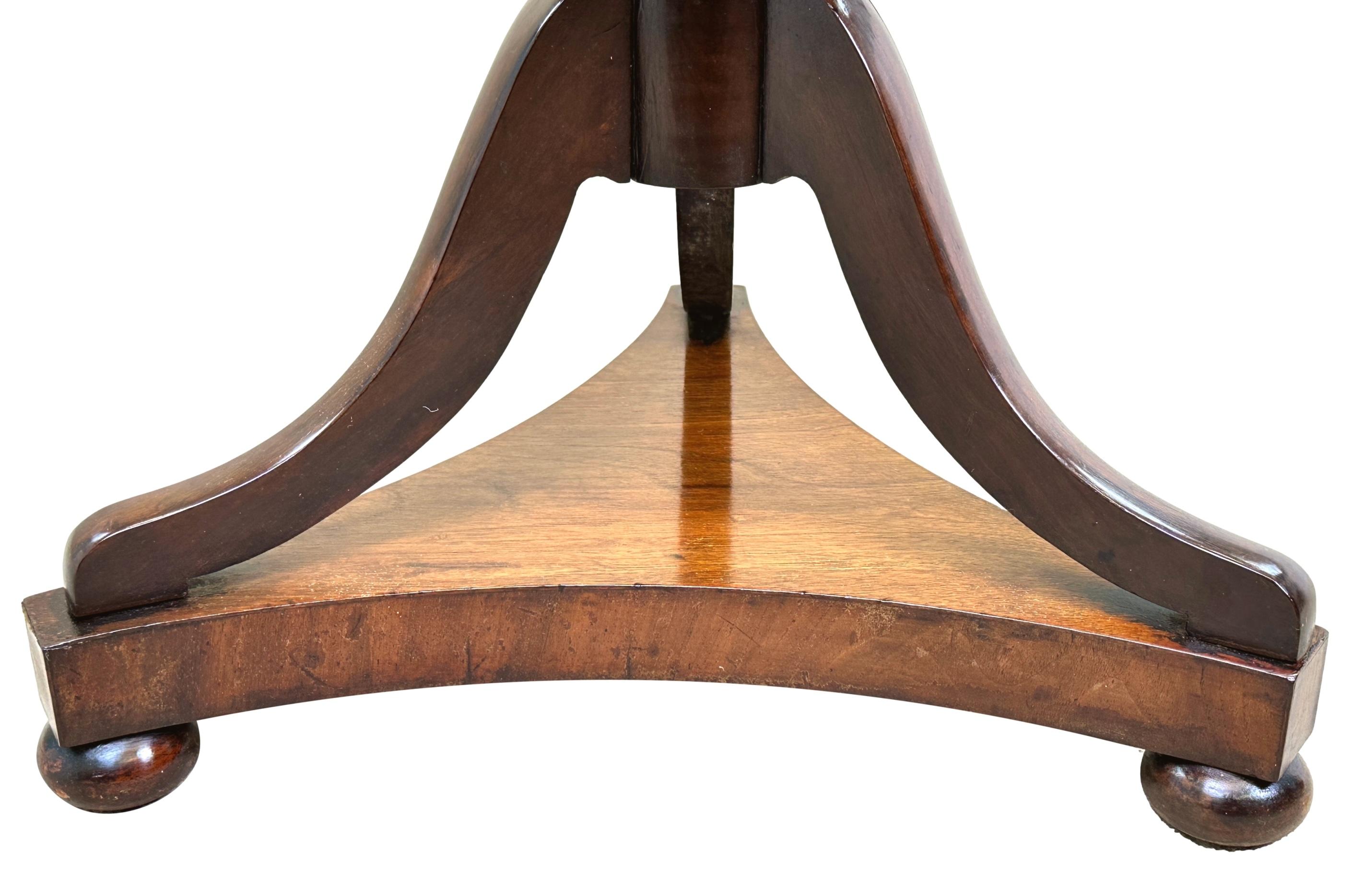English 19th Century Laburnum Wood Occasional Table For Sale