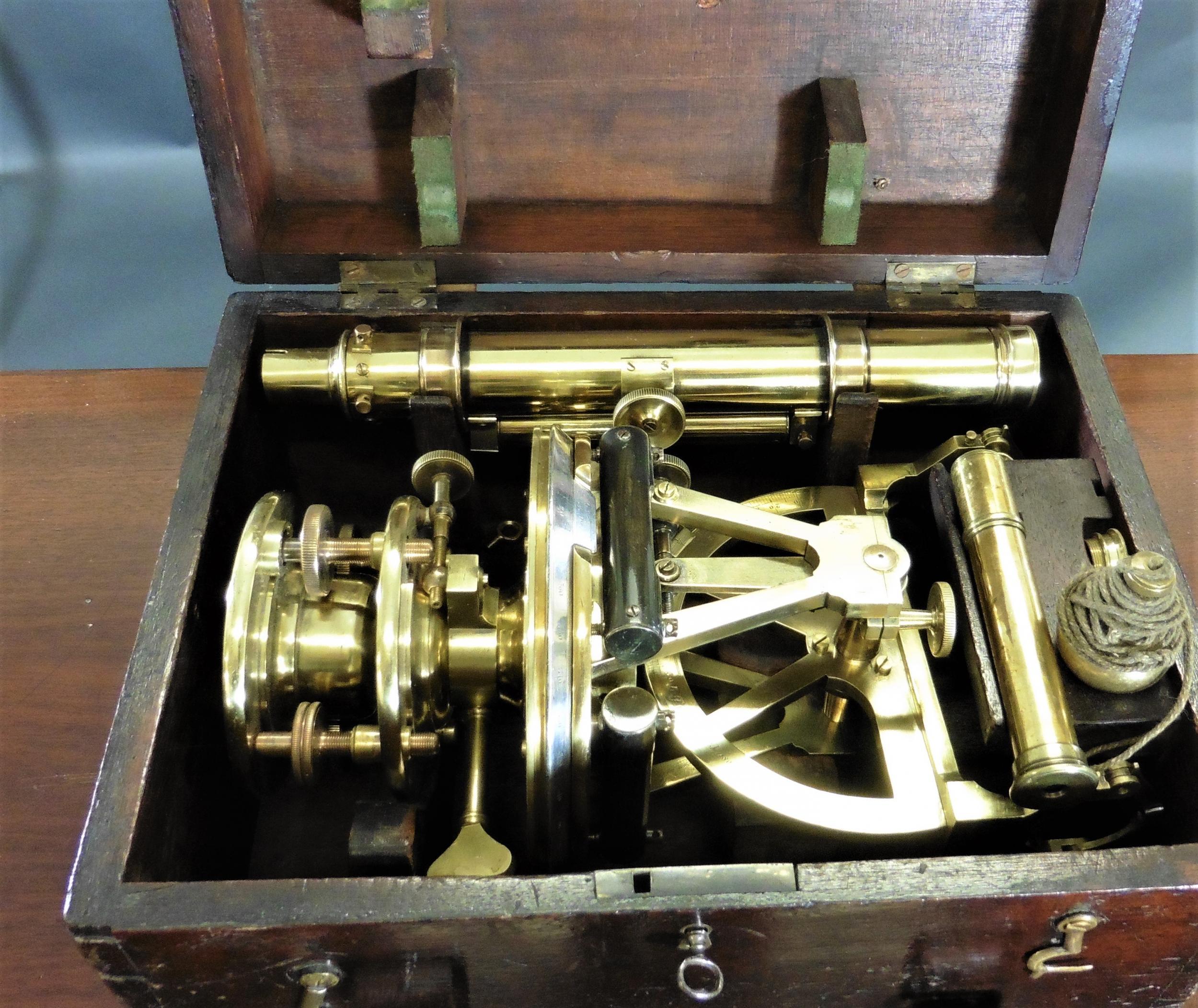 19th Century Lacquered Brass Theodolite by S.P.Cohen, Glasgow 4