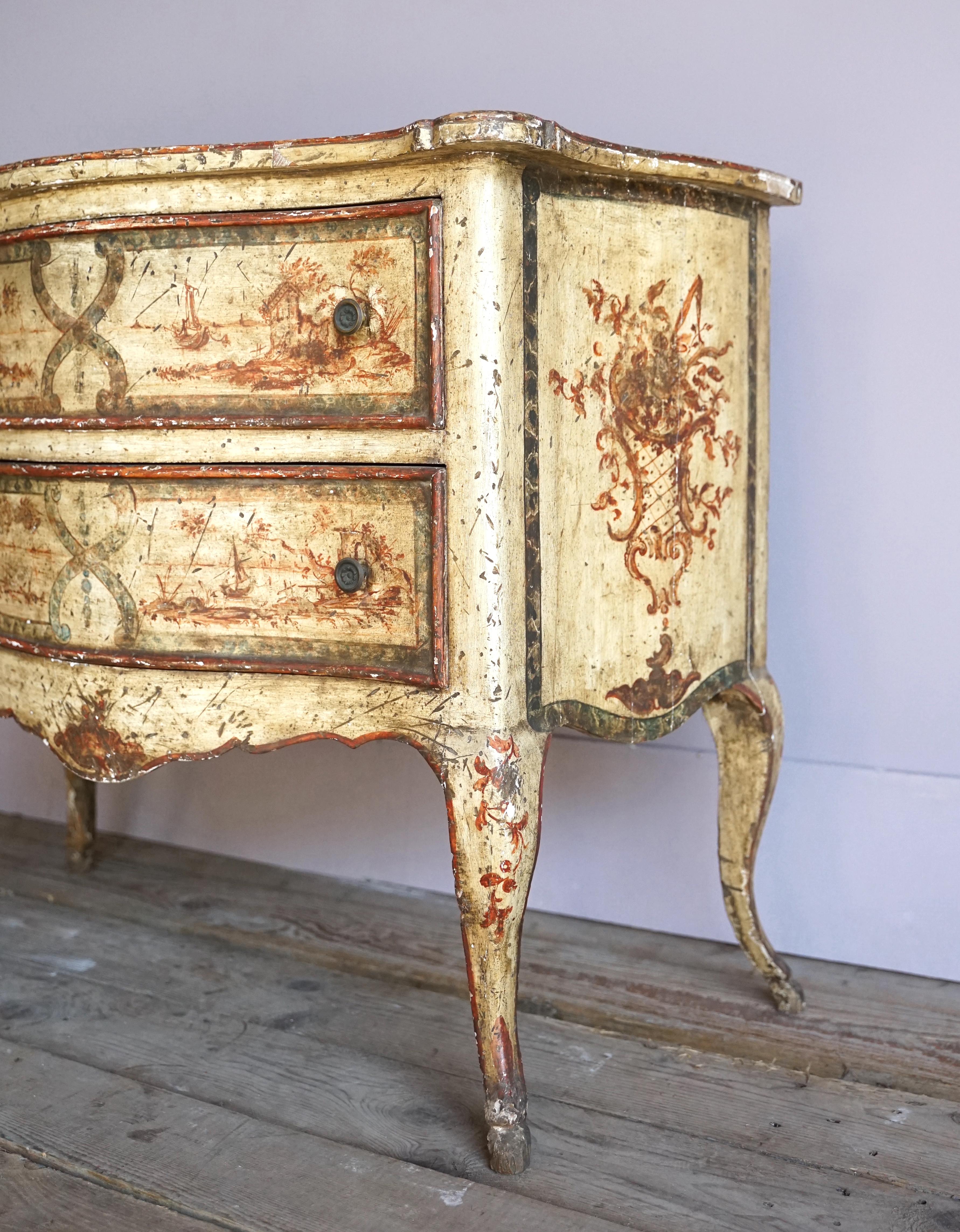 Italian 19th Century Lacquered Dresser