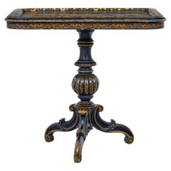 Used 19th Century lacquered hand painted tray table