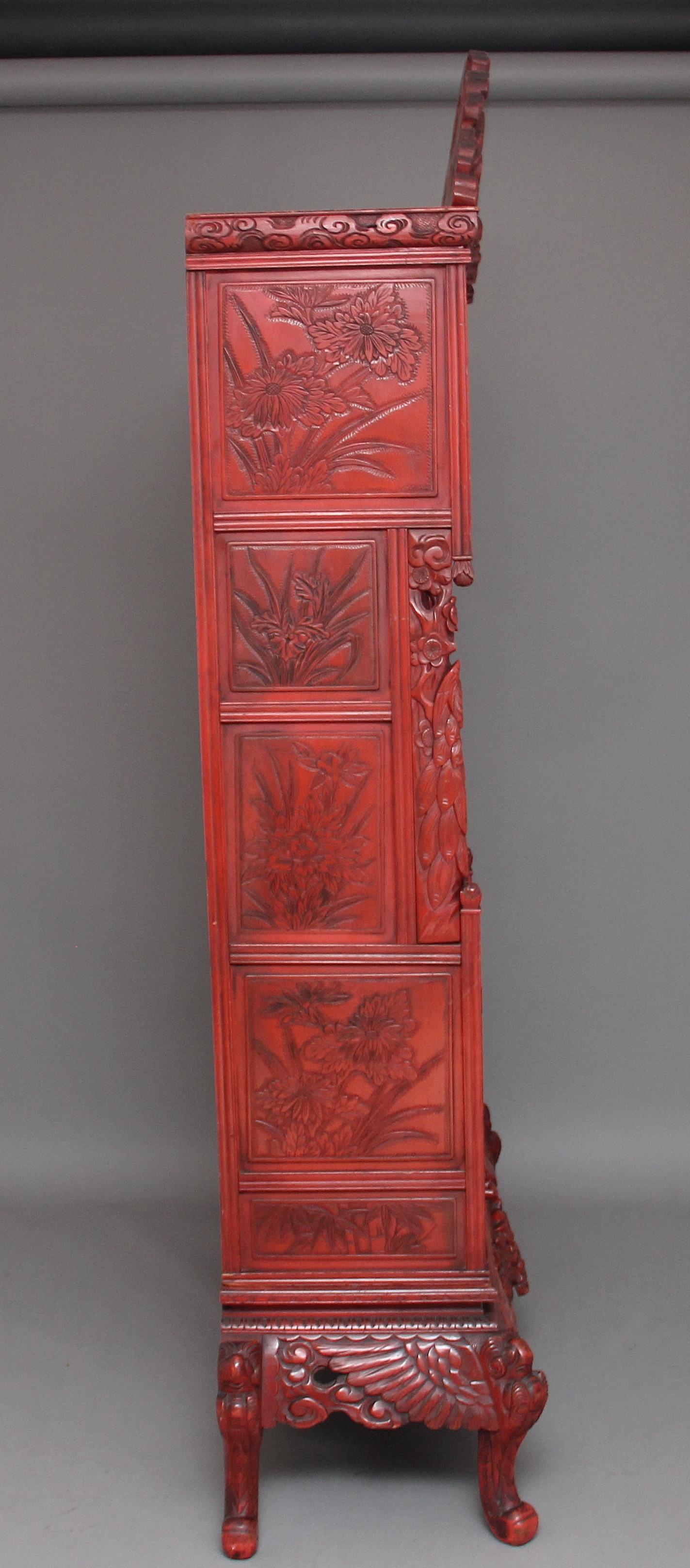 19th Century Lacquered Shodona Cabinet 1