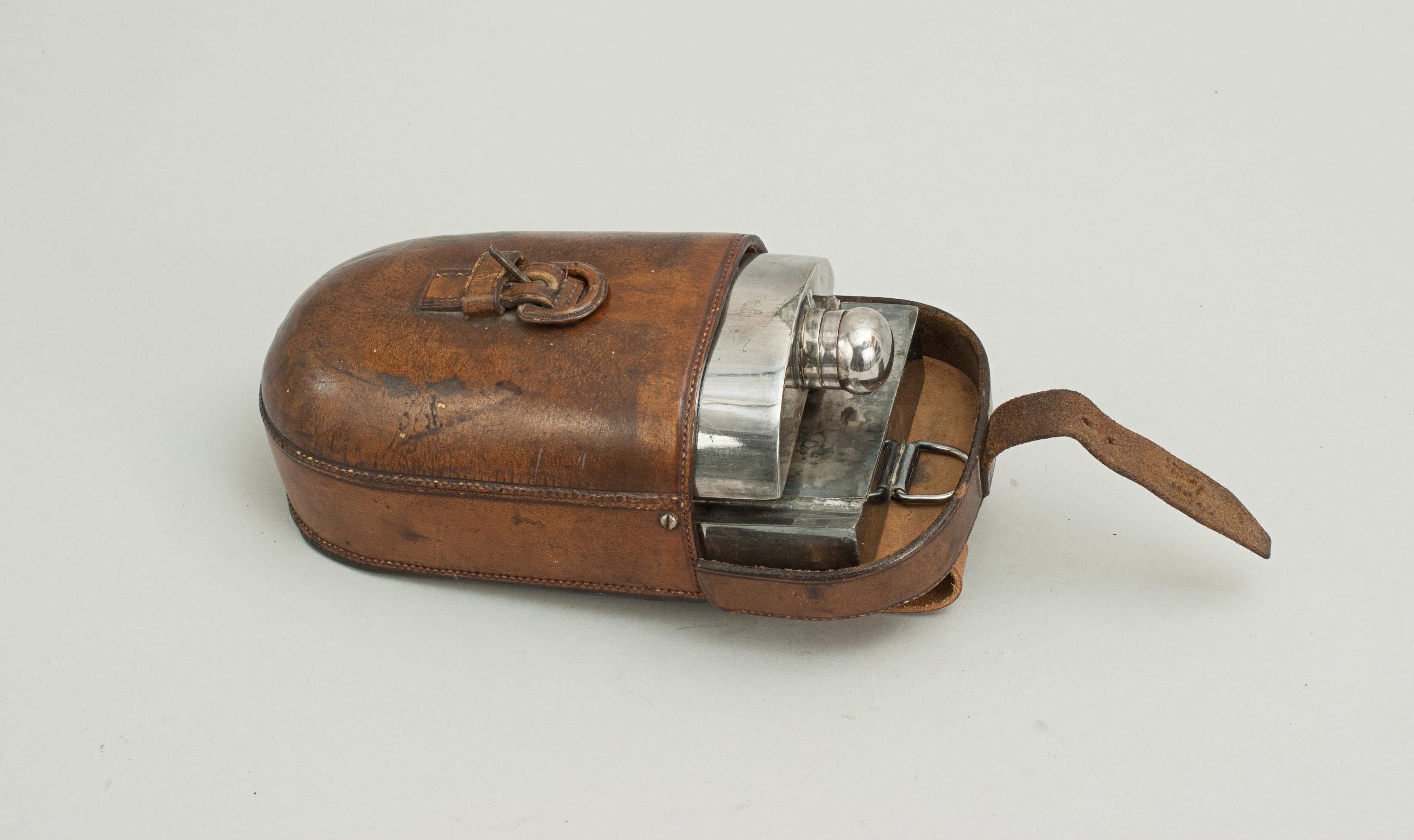 19th Century Ladies Side Saddle Flask and Sandwich Case 3