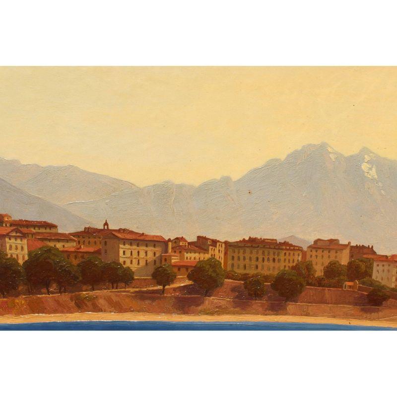 19. Jahrhundert, Seelandschaft, Gemälde Öl auf Leinwand von Jonas im Angebot 4