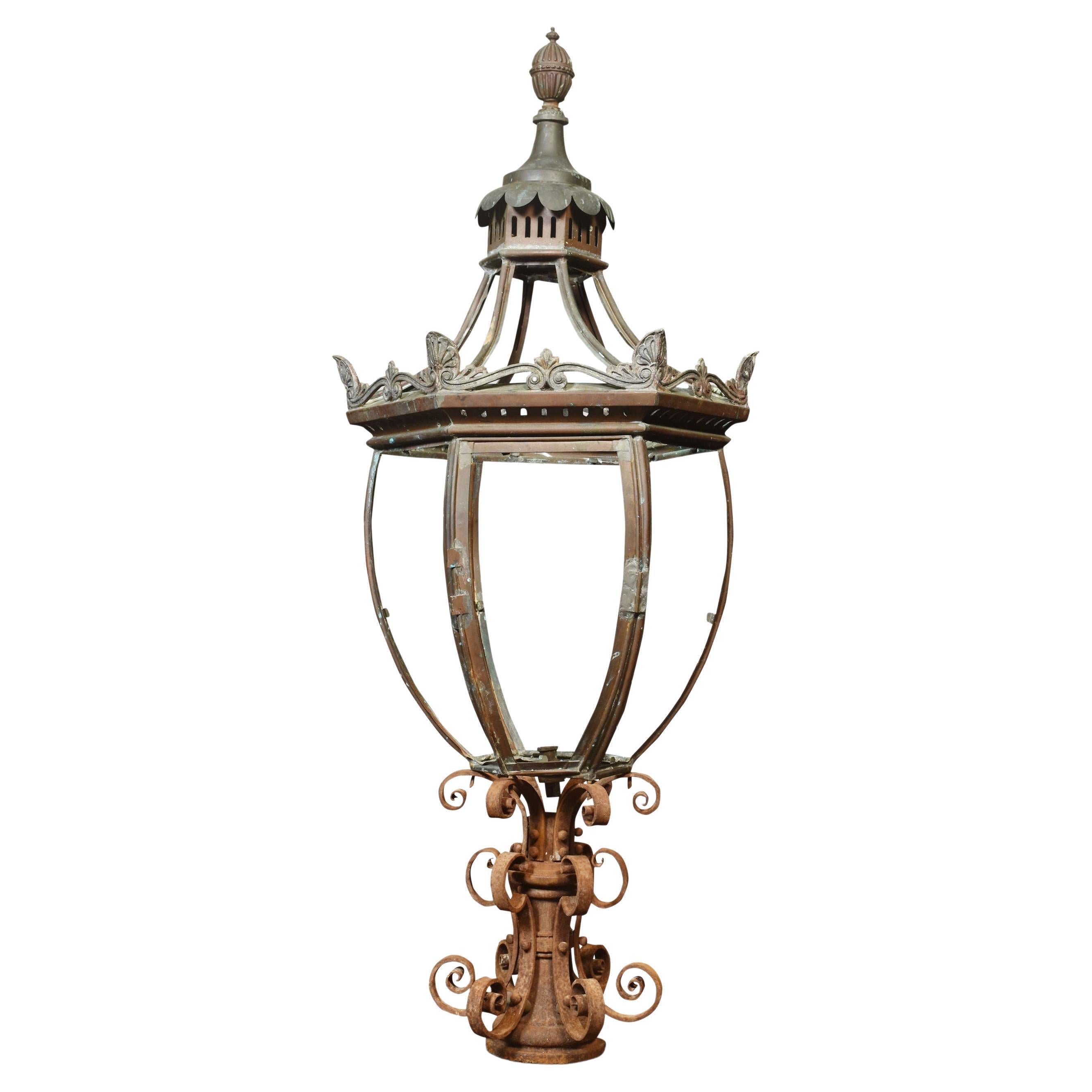 19th century lamp post lantern