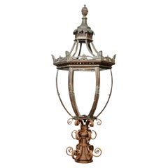 Antique 19th century lamp post lantern