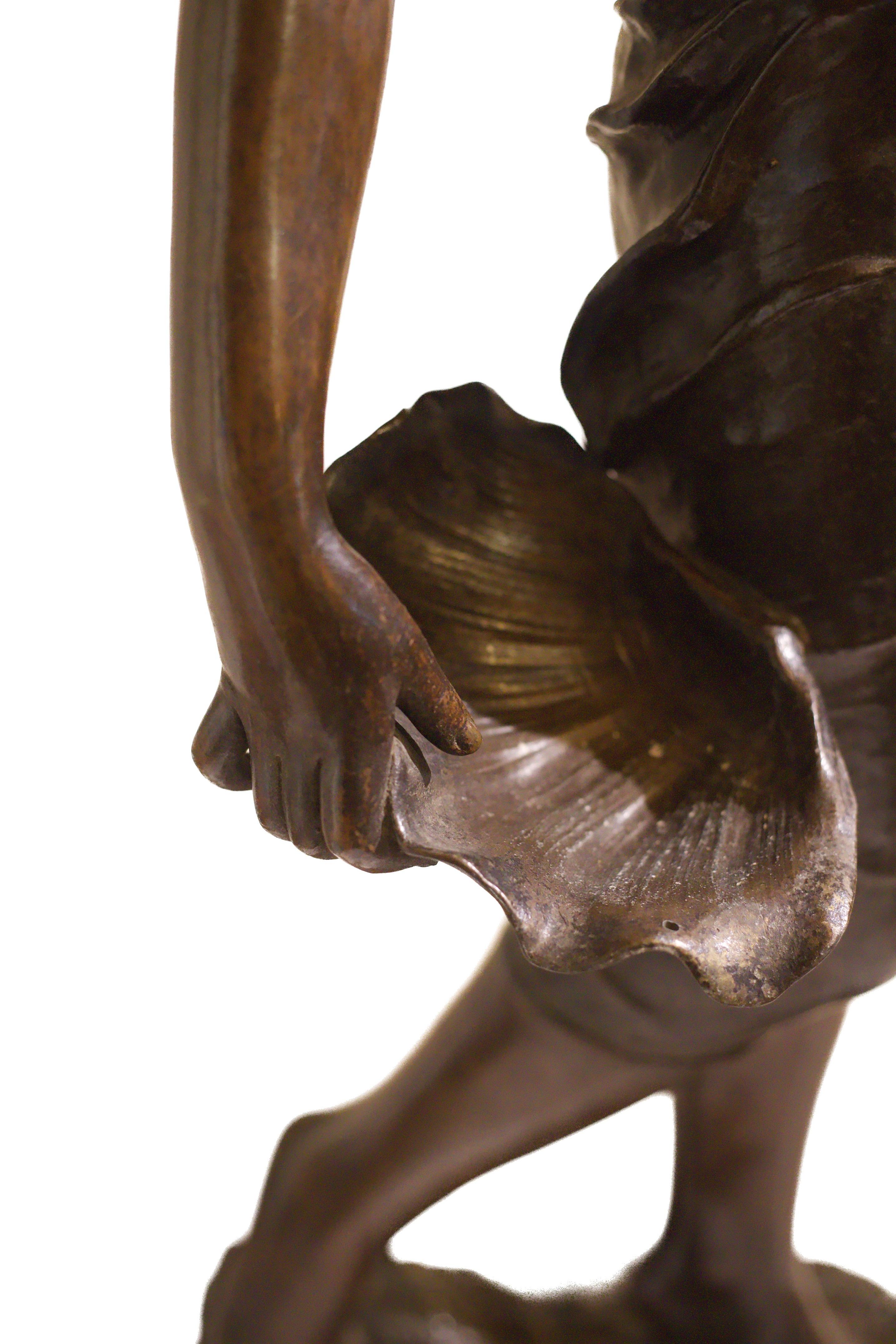 Lampada scultura del XIX secolo in bronzo di Victor Heinrich Seifert in vendita 5