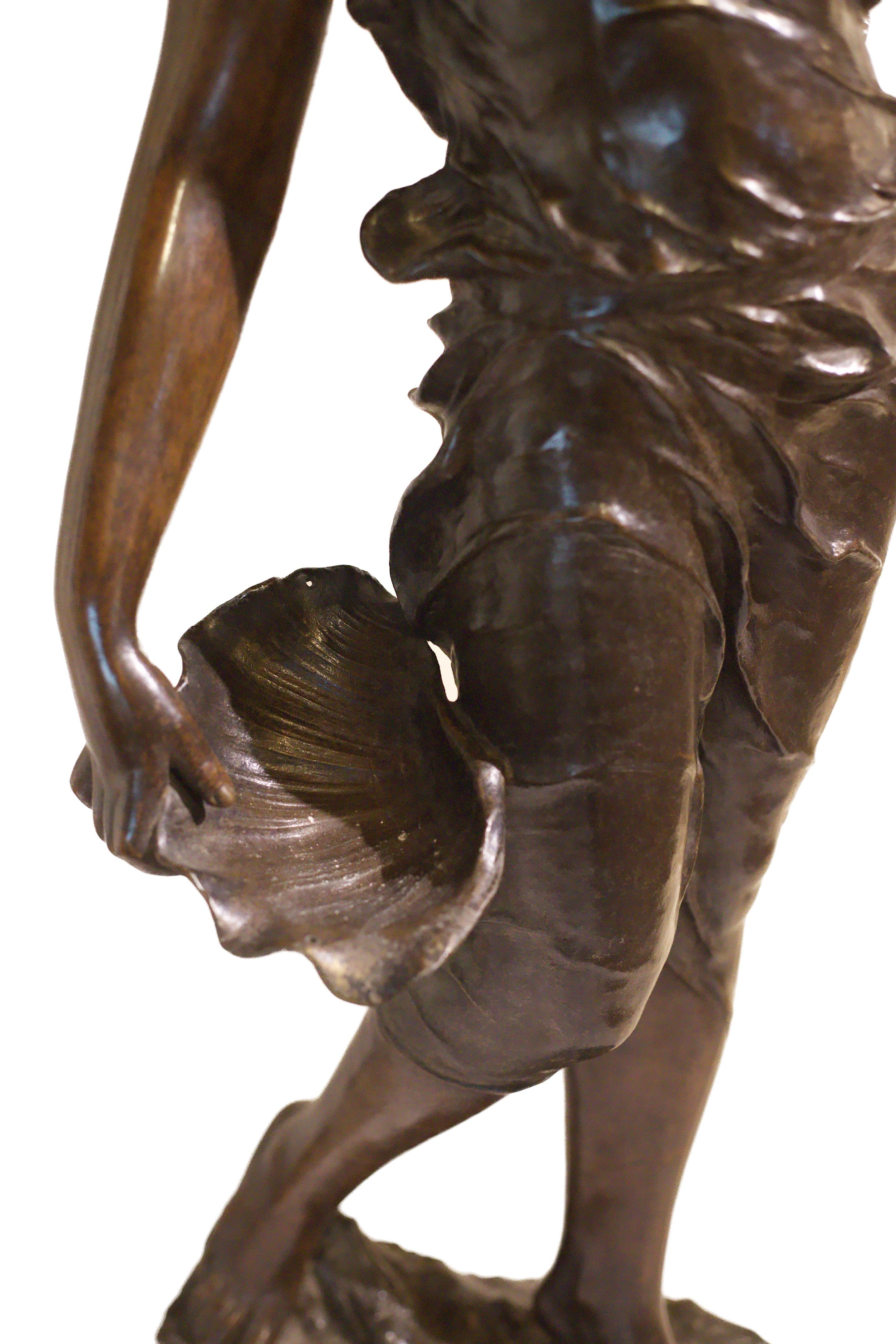 Lampada scultura del XIX secolo in bronzo di Victor Heinrich Seifert in vendita 6
