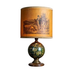 19th-Century Lamp with the Motif of the Planet