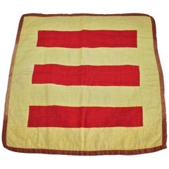 19th Century Lancaster County Bars Doll Quilt