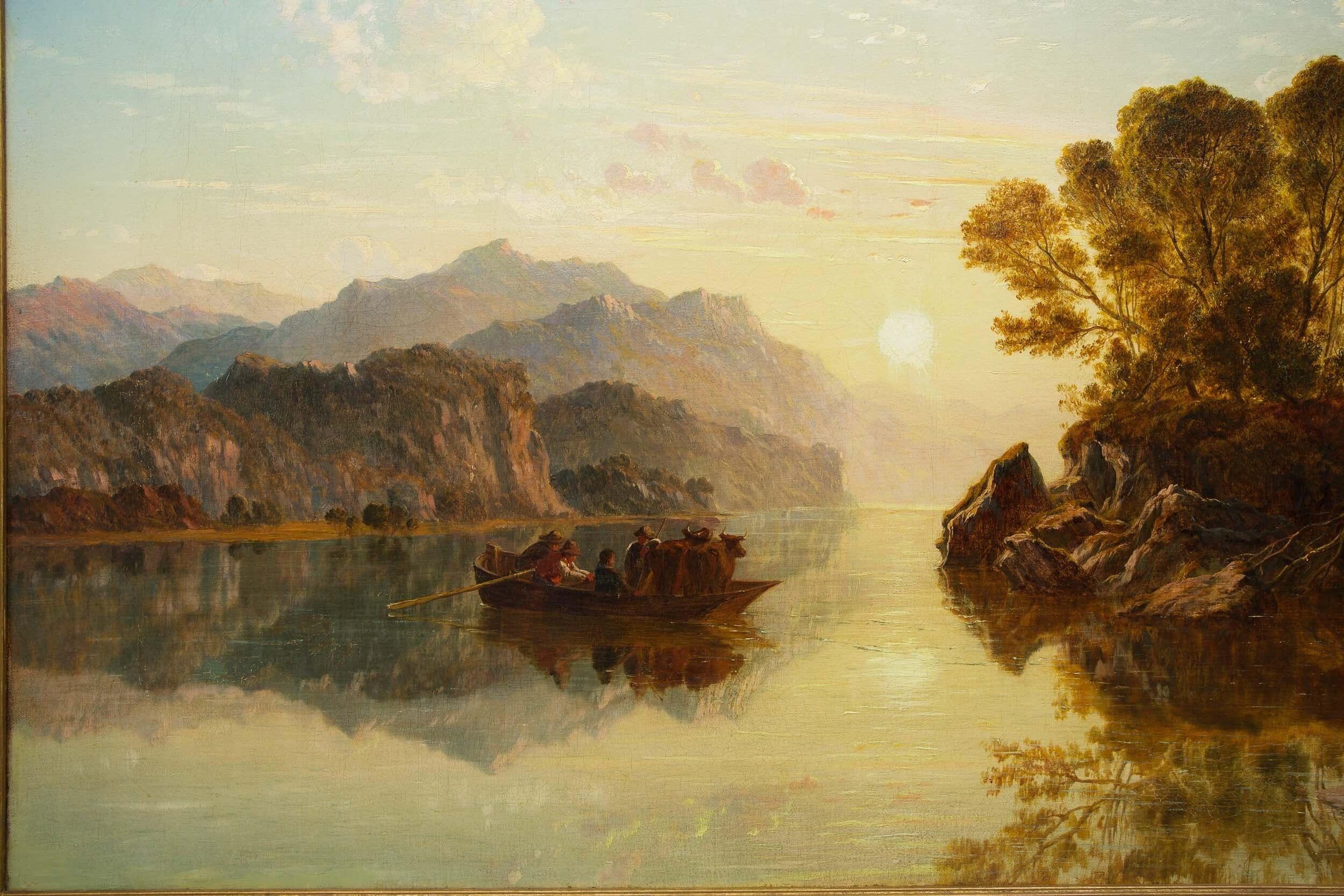Romantic 19th Century Landscape Painting 