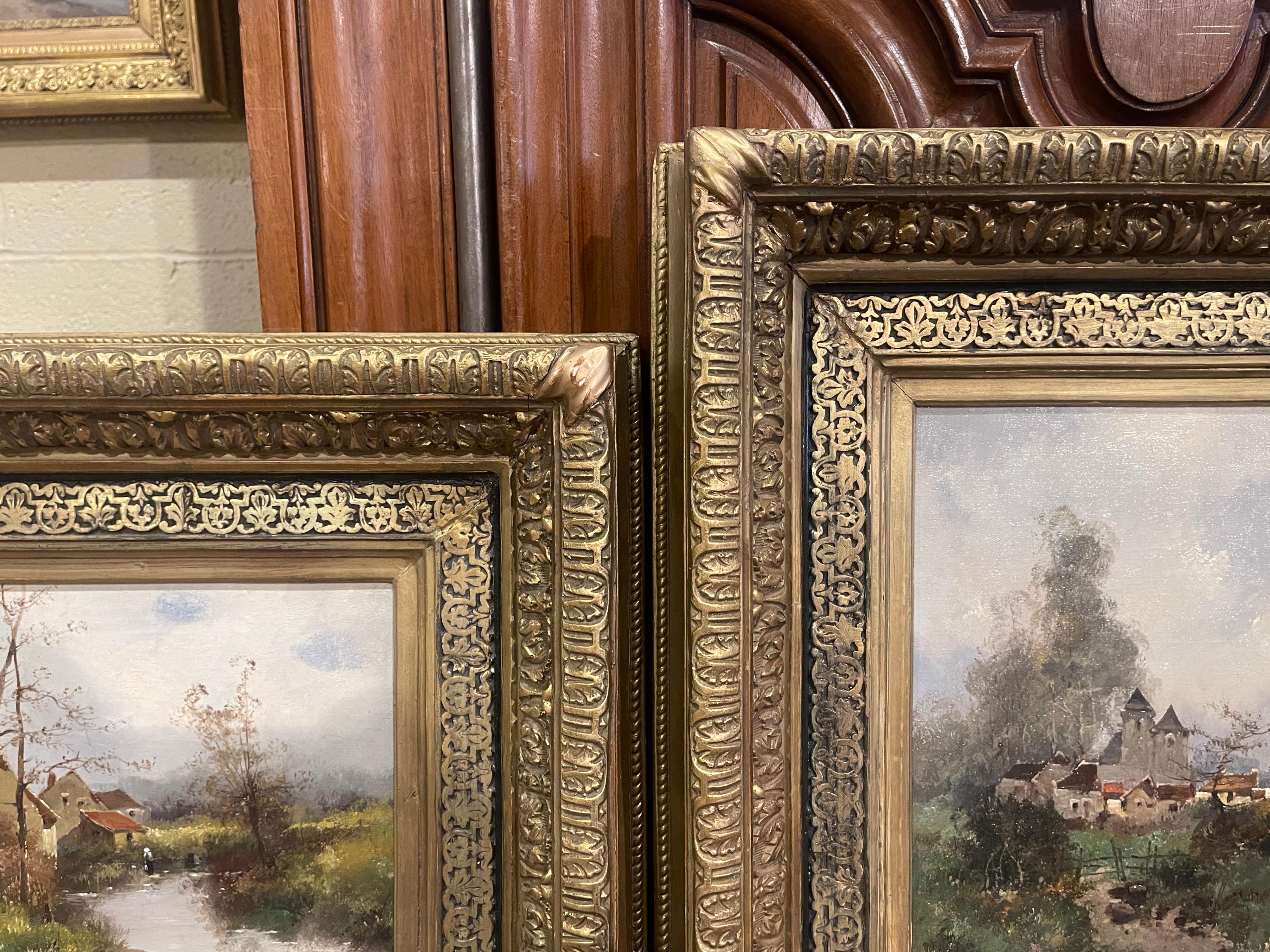  19th Century Landscapes Paintings Signed Dupuy for E. Galien-Laloue, Set of Two For Sale 4