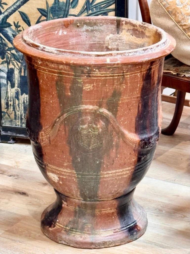 19th Century Anduze planter, signed Boisset Anduze.   27” h. x 21.5” diam .

