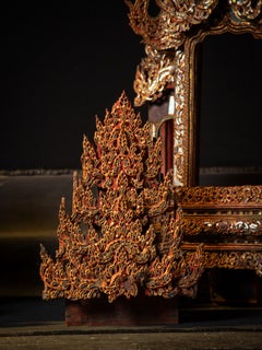 19th century Large antique Burmese Buddha altar from Burma