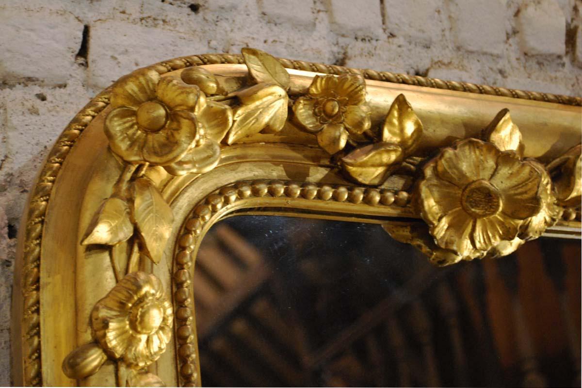 large gold leaf mirror