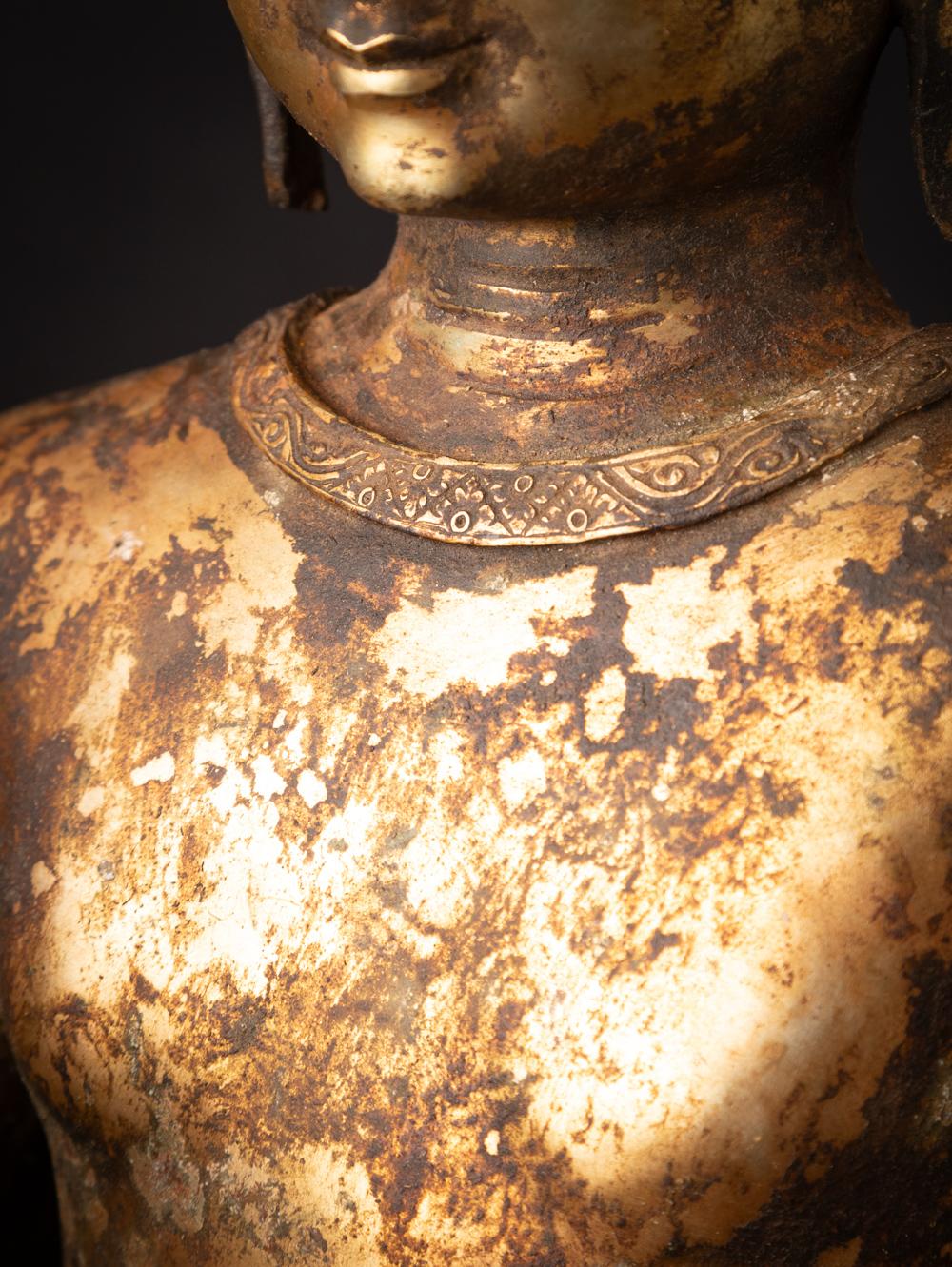 19th century Large antique Nepali Buddha statue Abhaya mudra - Originalbuddhas For Sale 5
