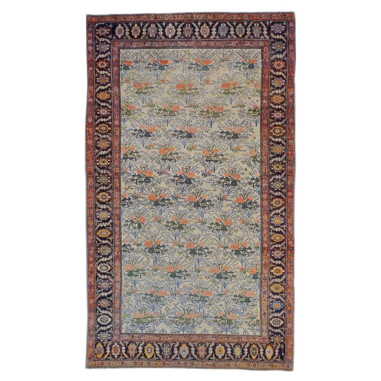 19th Century Large Antique Persian Malayer 11x18 Handwoven Rug