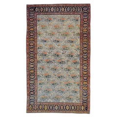 Großer antiker persischer Malayer-Handgewebter Teppich aus dem 19. Jahrhundert